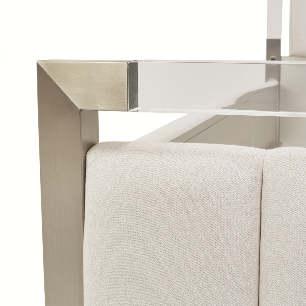 Queen Channel-Tufted Panel Bed Penthouse Collection by Michael Amini N9033000QN3-130