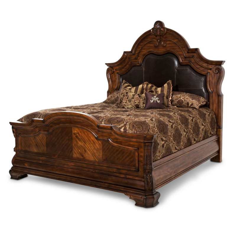 Queen Mansion Bed Tuscano Melange Collection By Michael Amini 34000MQN3-34