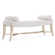 Bed Bench Malibu Crest Chardonnay Finish Collection by Michael Amini. 9007904-822