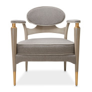 St.Charles Accent Chair Dove Gray By Michael Amini 9088834-STRTS-803