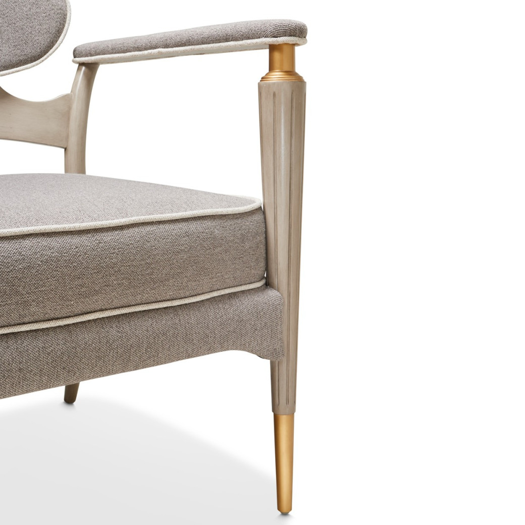 St.Charles Accent Chair Dove Gray By Michael Amini 9088834-STRTS-803