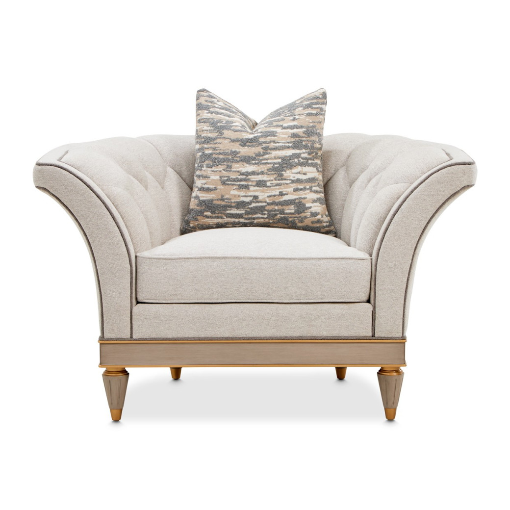 St.Charles Matching Chair Dove Gray by Michael Amini 9088835-CIRUS-803