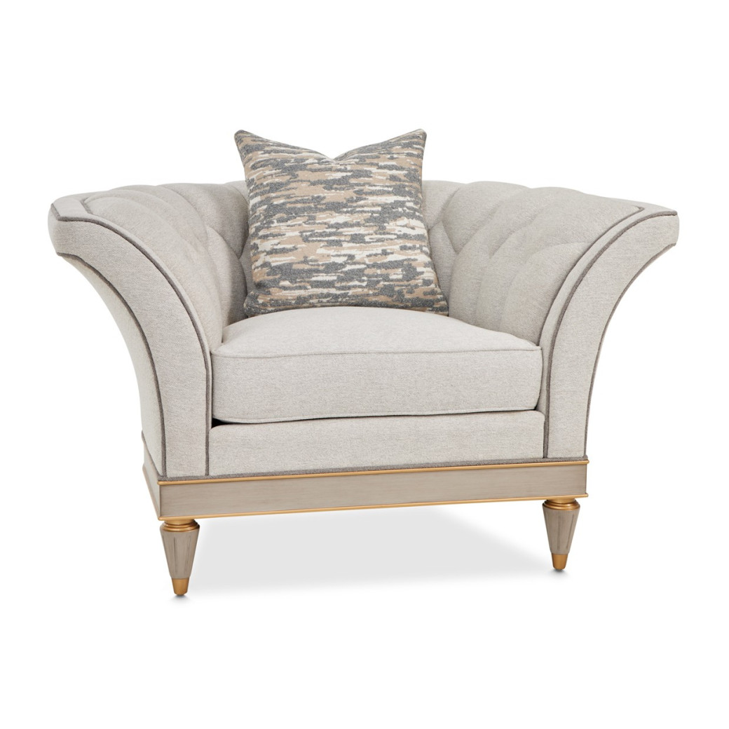 St.Charles Matching Chair Dove Gray by Michael Amini 9088835-CIRUS-803