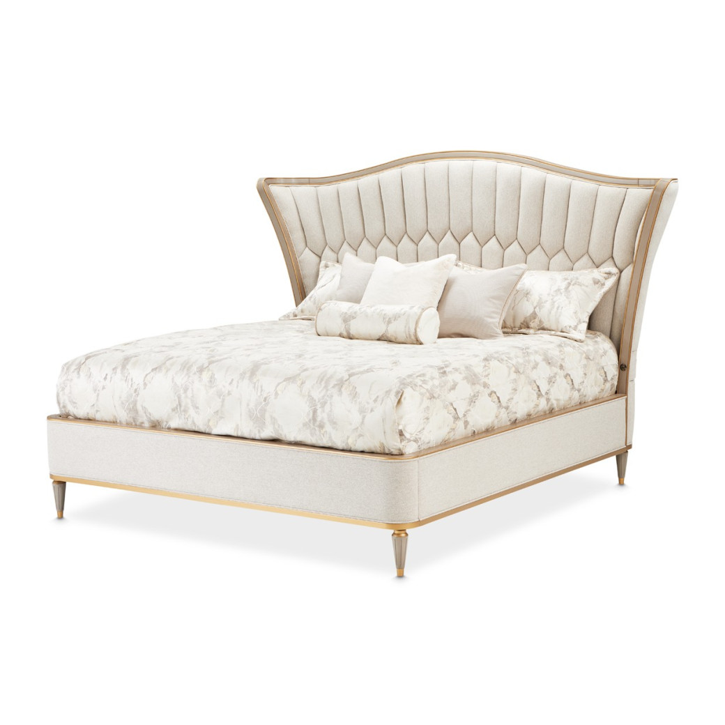 St Charles Collection Eastern King Platform Bed By Michael Amini 9088000EK-803