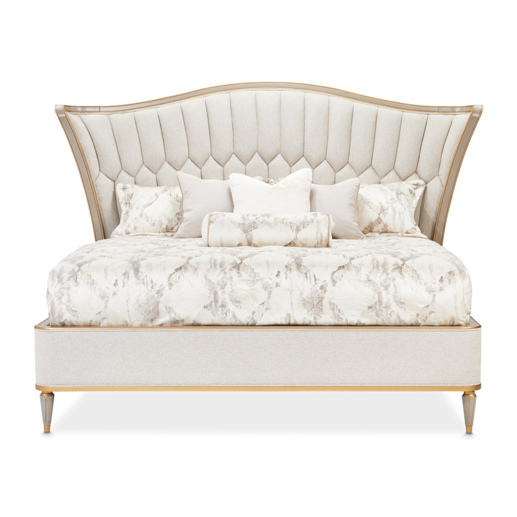 St Charles Collection Eastern King Platform Bed By Michael Amini 9088000EK-803