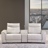 Mia Bella Bentley Loveseat Set W/Motion (3 PC) By Michael Amini
