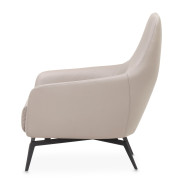 Bergamo Accent Chair St. Steel Mia Bella Collection By Michael Amini  MB-BRGMO34-BRN-13
