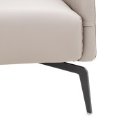 Bergamo Accent Chair St. Steel Mia Bella Collection By Michael Amini  MB-BRGMO34-BRN-13