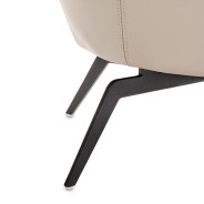 Bergamo Accent Chair St. Steel Mia Bella Collection By Michael Amini  MB-BRGMO34-BRN-13