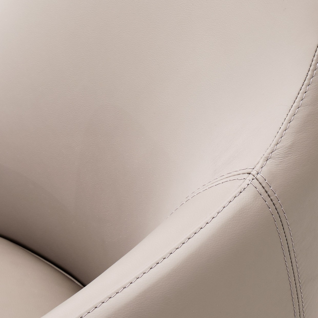Bergamo Accent Chair St. Steel Mia Bella Collection By Michael Amini  MB-BRGMO34-BRN-13