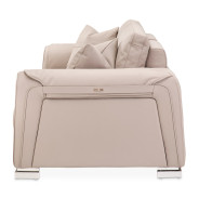 Bergamo Sofa St. Steel Mia Bella Collection By Michael Amini MB-BRGMO15-TPE-13
