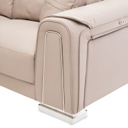 Bergamo Sofa St. Steel Mia Bella Collection By Michael Amini MB-BRGMO15-TPE-13