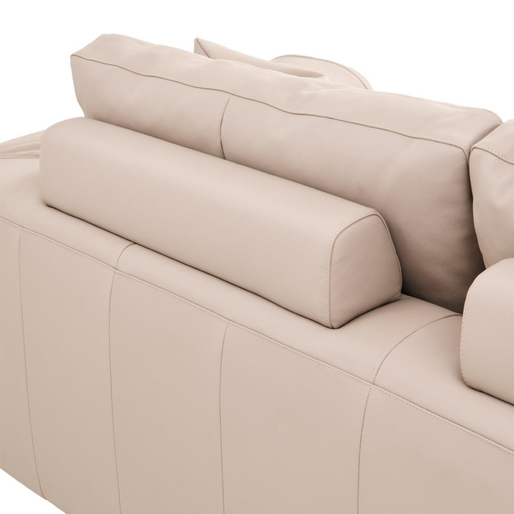 Bergamo Sofa St. Steel Mia Bella Collection By Michael Amini MB-BRGMO15-TPE-13