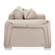 Bergamo Loveseat St. Steel Mia Bella Collection By Michael Amini MB-BRGMO25-TPE-13