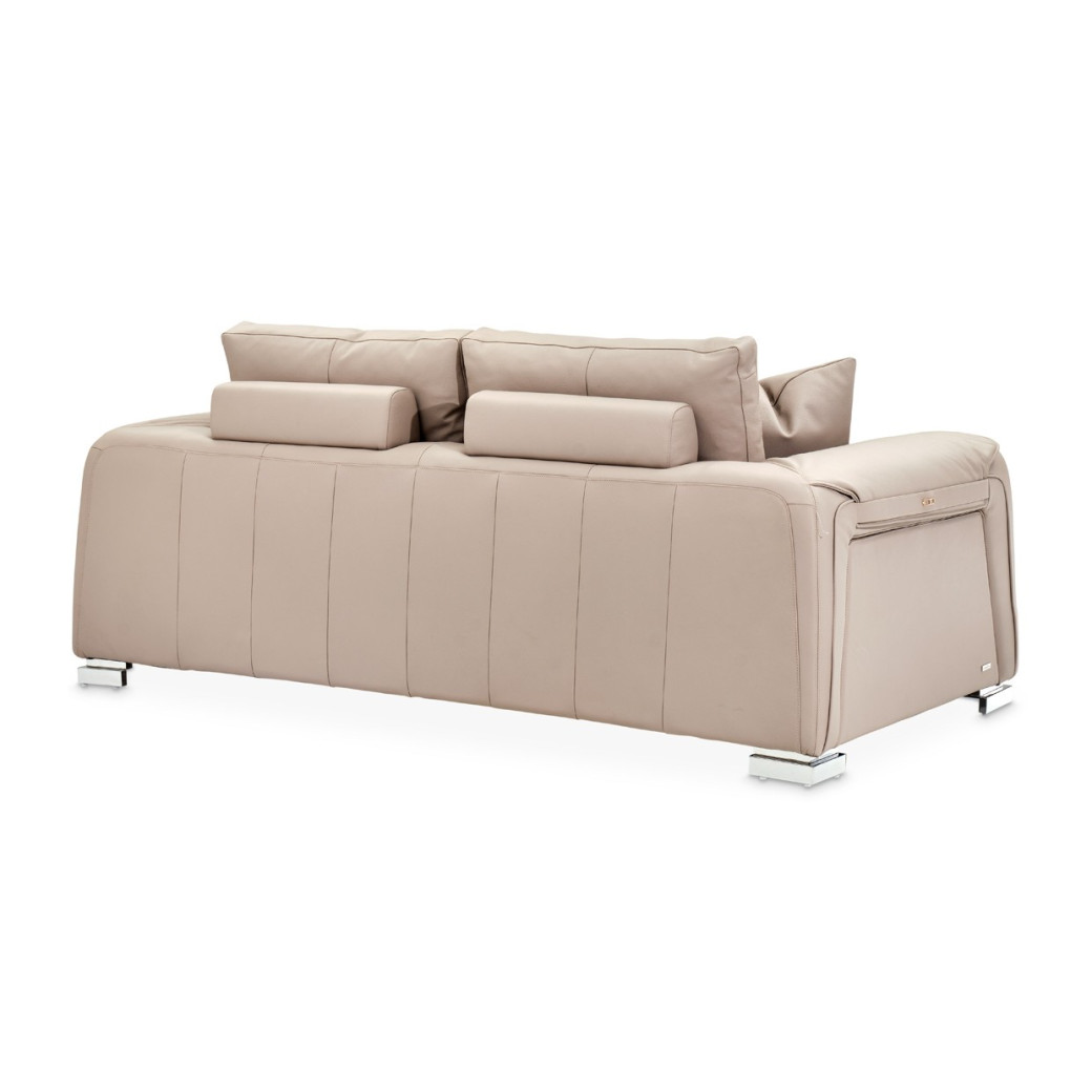 Bergamo Loveseat St. Steel Mia Bella Collection By Michael Amini MB-BRGMO25-TPE-13