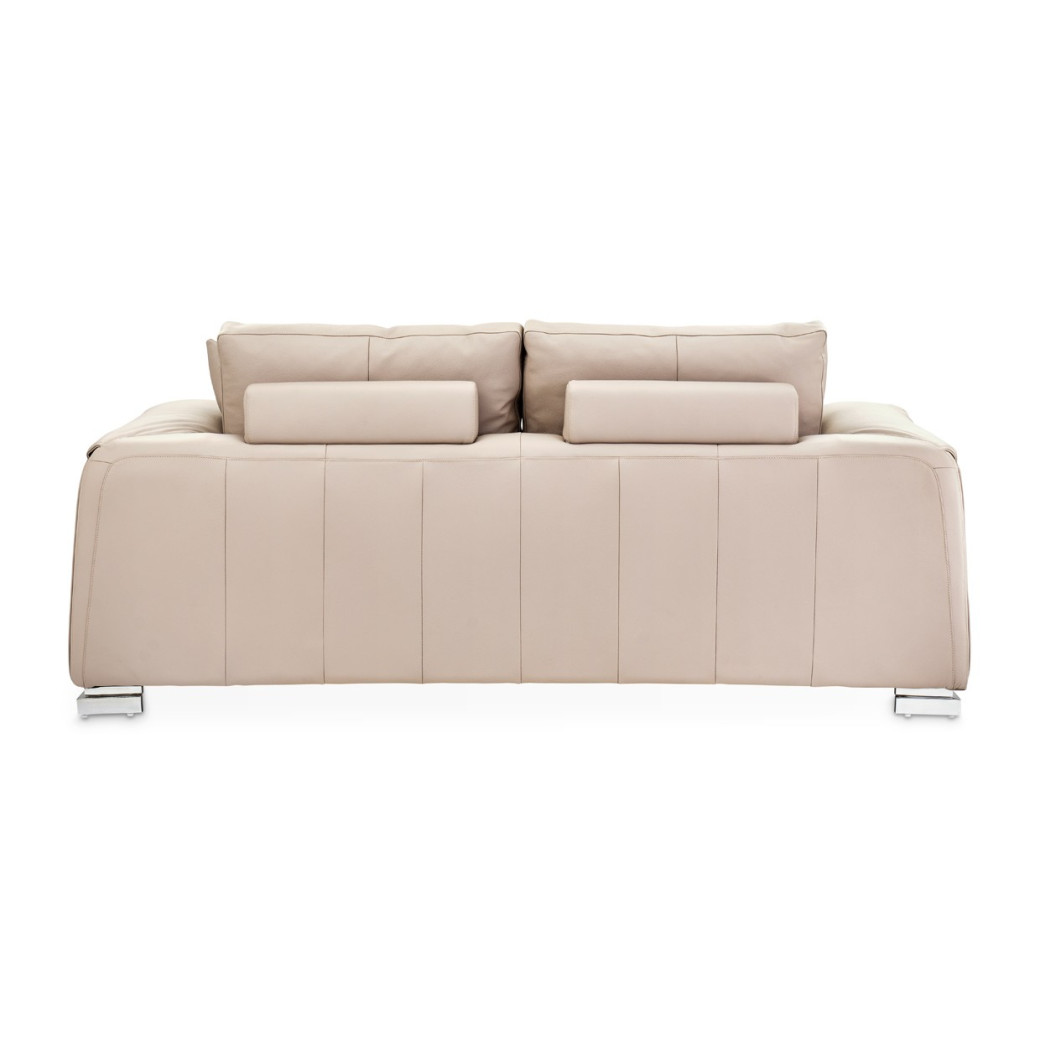 Bergamo Loveseat St. Steel Mia Bella Collection By Michael Amini MB-BRGMO25-TPE-13