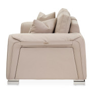 Bergamo Loveseat St. Steel Mia Bella Collection By Michael Amini MB-BRGMO25-TPE-13