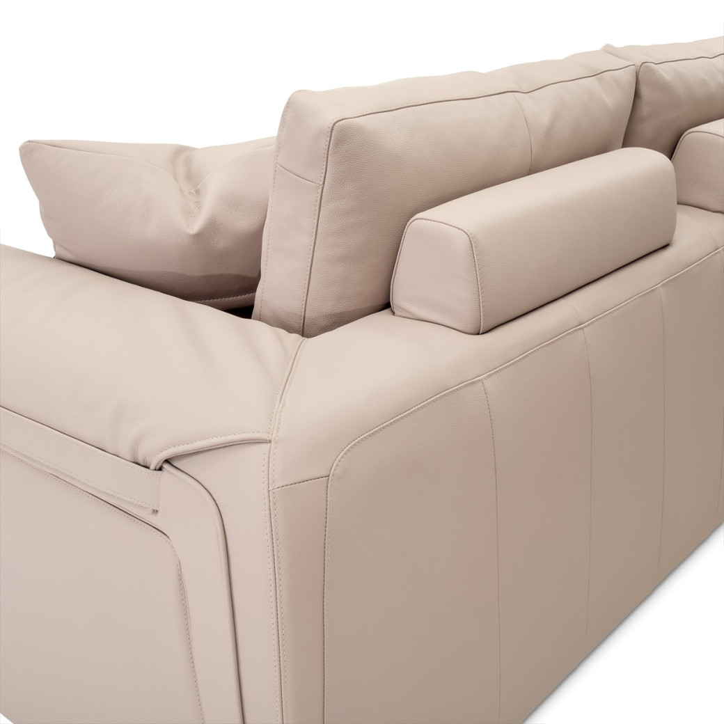 Bergamo Loveseat St. Steel Mia Bella Collection By Michael Amini MB-BRGMO25-TPE-13