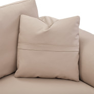 Bergamo Loveseat St. Steel Mia Bella Collection By Michael Amini MB-BRGMO25-TPE-13