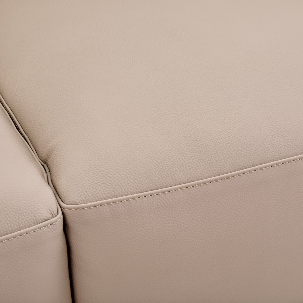 Bergamo Loveseat St. Steel Mia Bella Collection By Michael Amini MB-BRGMO25-TPE-13