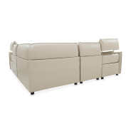 Verona 5pc Sectional Set White-Light Gray Mia Bella Collection by Michael Amini MBLP-VRNA-LGR-5PCSET
