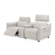 Verona 3pc Sectional Loveseat w/Storage Console-Light Gray MBL-VRNA-LSC3LGR-00