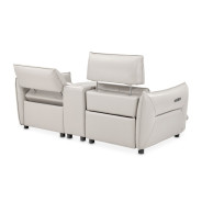 Verona 3pc Sectional Loveseat w/Storage Console-Light Gray MBL-VRNA-LSC3LGR-00