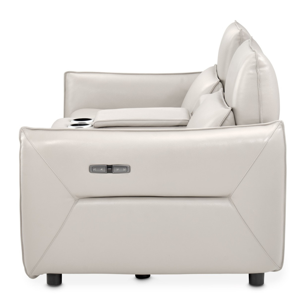 Verona 3pc Sectional Loveseat w/Storage Console-Light Gray MBL-VRNA-LSC3LGR-00