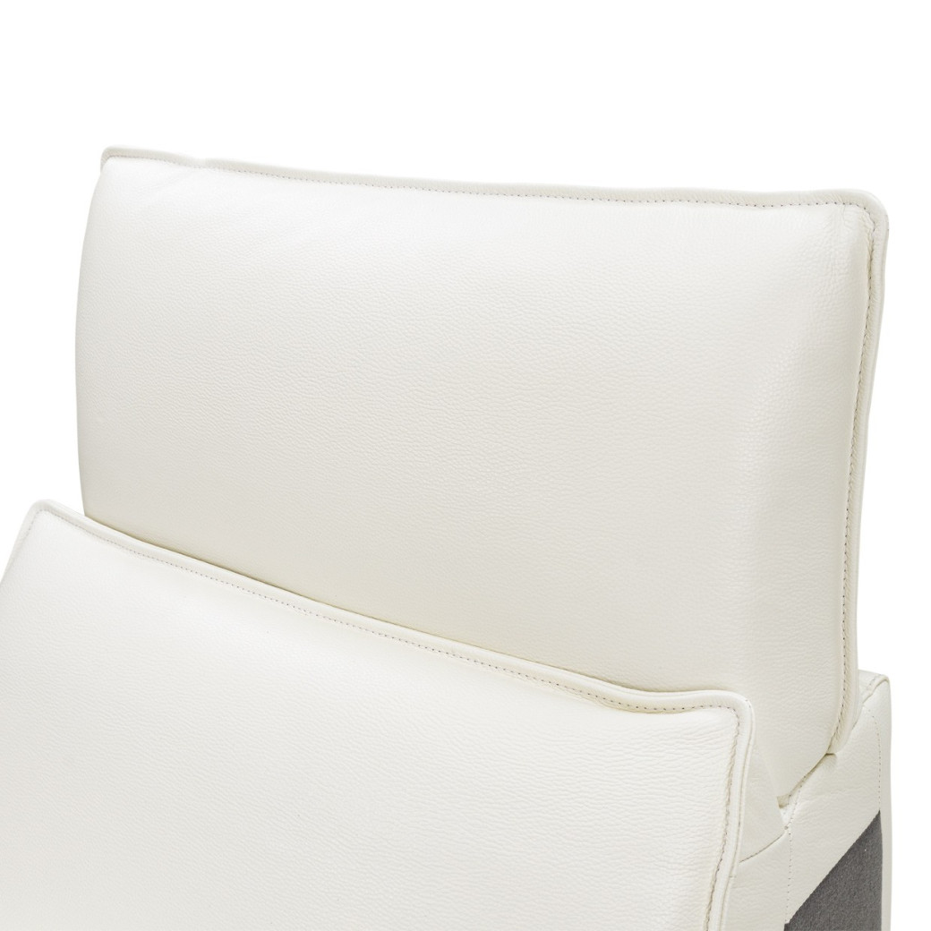Verona 5pc Sectional Set White-Snow White Mia Bella Collection By Michael Amini MBLP-VRNA-WHT-5PCSET