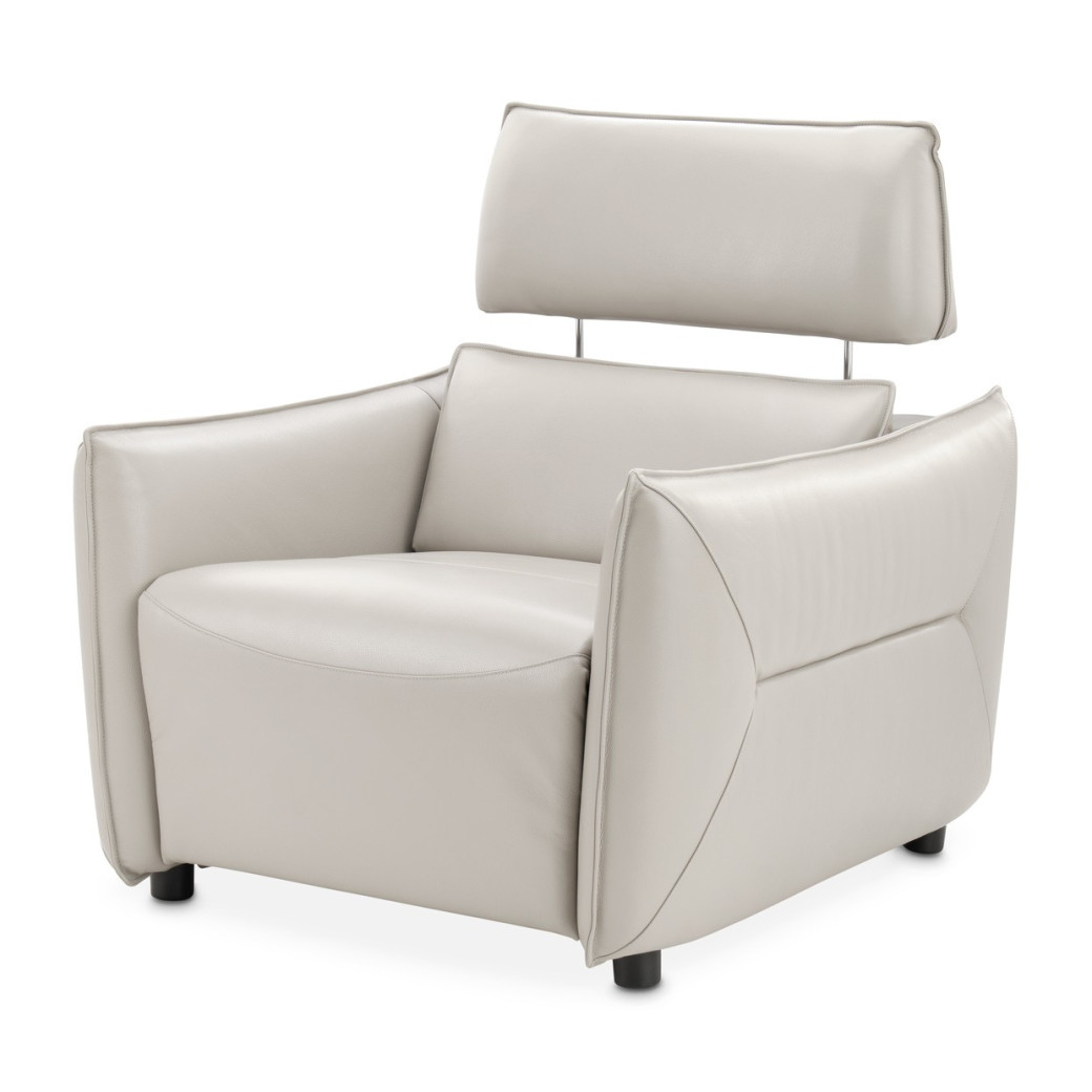 Verona Matching Chair-Light Gray Mia Bella Collection By Michael Amini MBLP-VRNA35-LGR-00