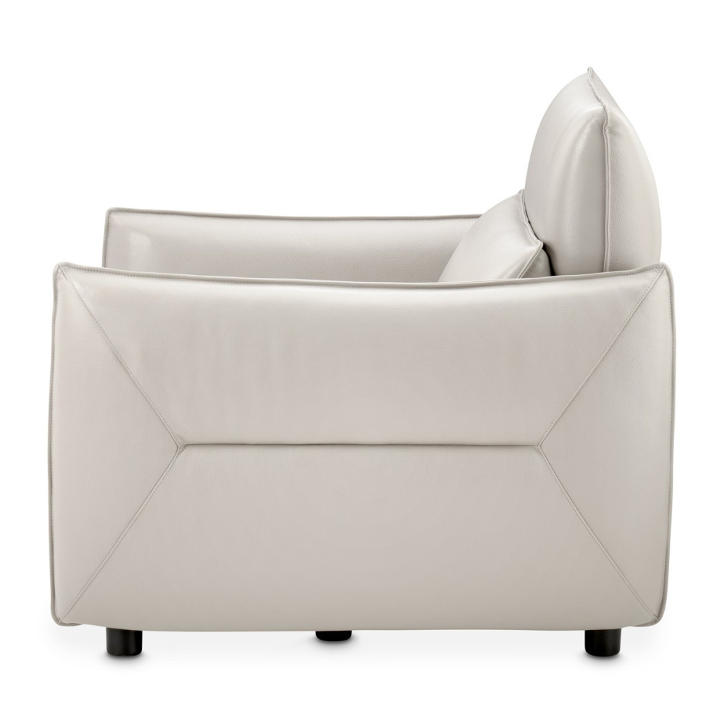 Verona Matching Chair-Light Gray Mia Bella Collection By Michael Amini MBLP-VRNA35-LGR-00