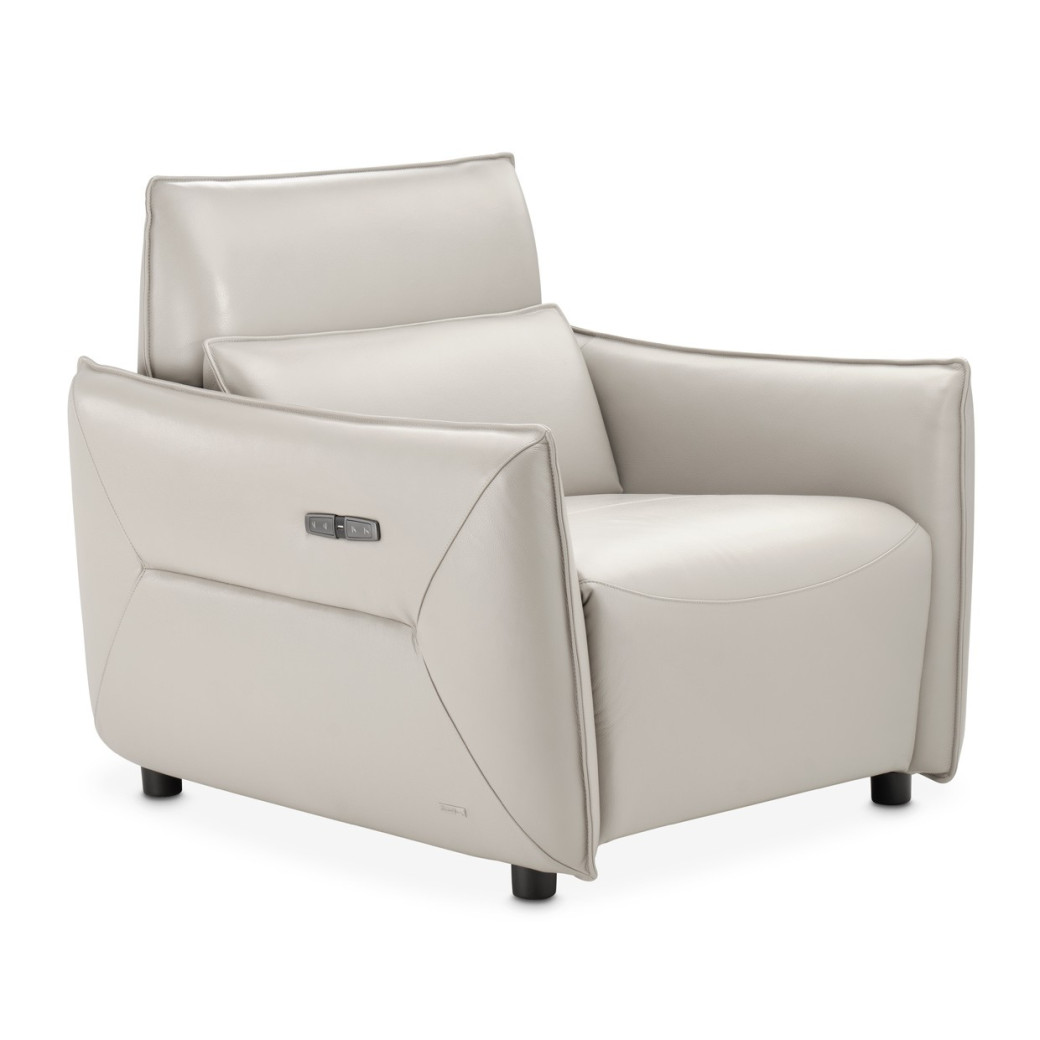 Verona Matching Chair-Light Gray Mia Bella Collection By Michael Amini MBLP-VRNA35-LGR-00