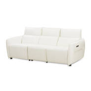 Verona 3pc Sectional Sofa-Snow White Mia Bella Collection by Michael Amini MBL-VRNA-SSC3WHT-00