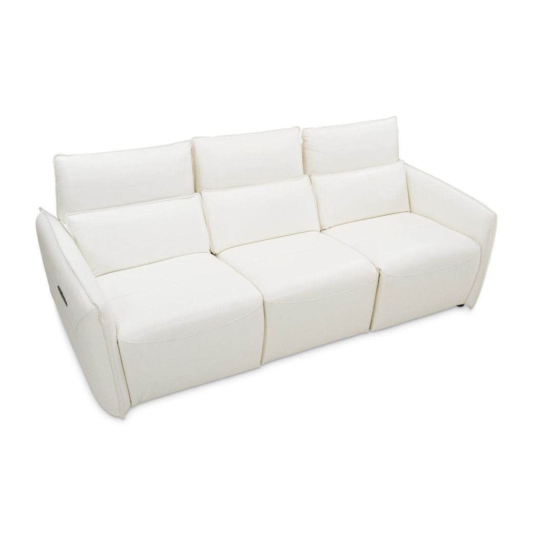 Verona 3pc Sectional Sofa-Snow White Mia Bella Collection by Michael Amini MBL-VRNA-SSC3WHT-00