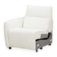 Verona 3pc Sectional Sofa-Snow White Mia Bella Collection by Michael Amini MBL-VRNA-SSC3WHT-00