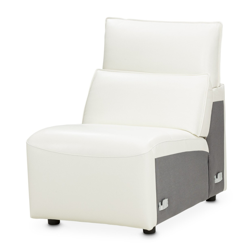 Verona 3pc Sectional Sofa-Snow White Mia Bella Collection by Michael Amini MBL-VRNA-SSC3WHT-00