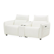 Verona Sectional Loveseat w/Storage Console 3pc MIa Bella By Michael Amini MBL-VRNA-LSC3WHT-00
