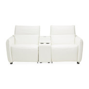 Verona Sectional Loveseat w/Storage Console 3pc MIa Bella By Michael Amini MBL-VRNA-LSC3WHT-00
