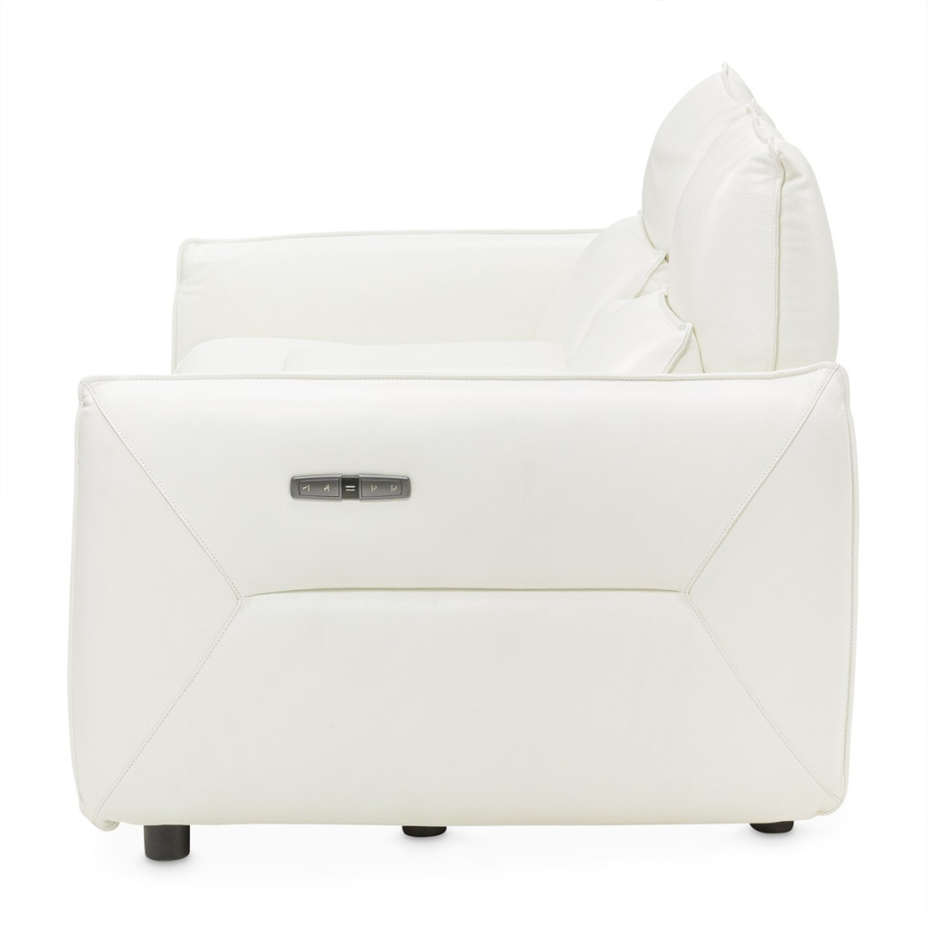 Verona Sectional Loveseat w/Storage Console 3pc MIa Bella By Michael Amini MBL-VRNA-LSC3WHT-00