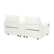 Verona Sectional Loveseat w/Storage Console 3pc MIa Bella By Michael Amini MBL-VRNA-LSC3WHT-00