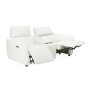 Verona Sectional Loveseat w/Storage Console 3pc MIa Bella By Michael Amini MBL-VRNA-LSC3WHT-00