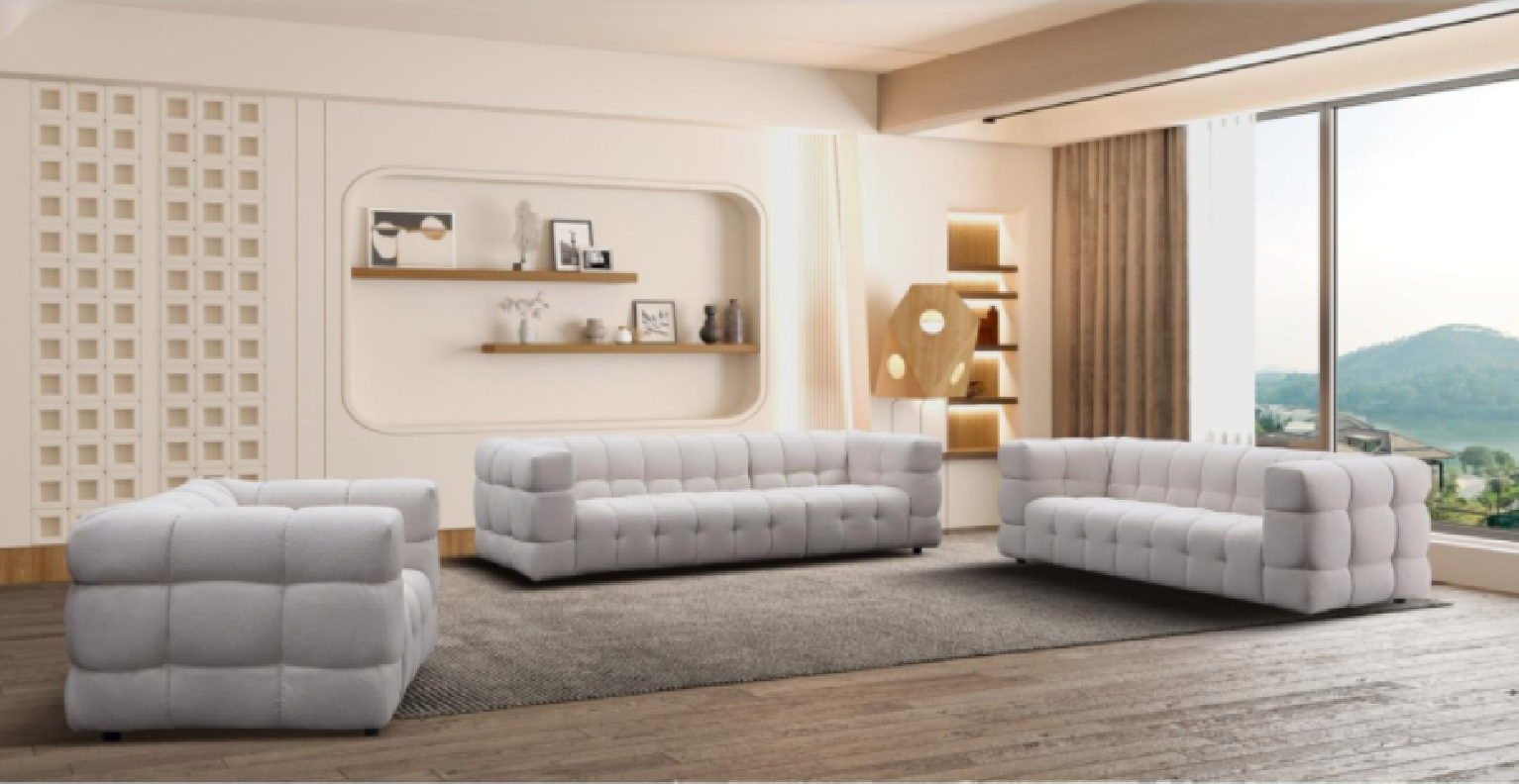 Theo Sofa Set | Light Gray By Roberto Grassie 01-751-LGR102