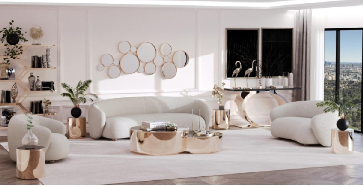 Primo Sofa Set | White By Roberto Grassie 01-752-WH101