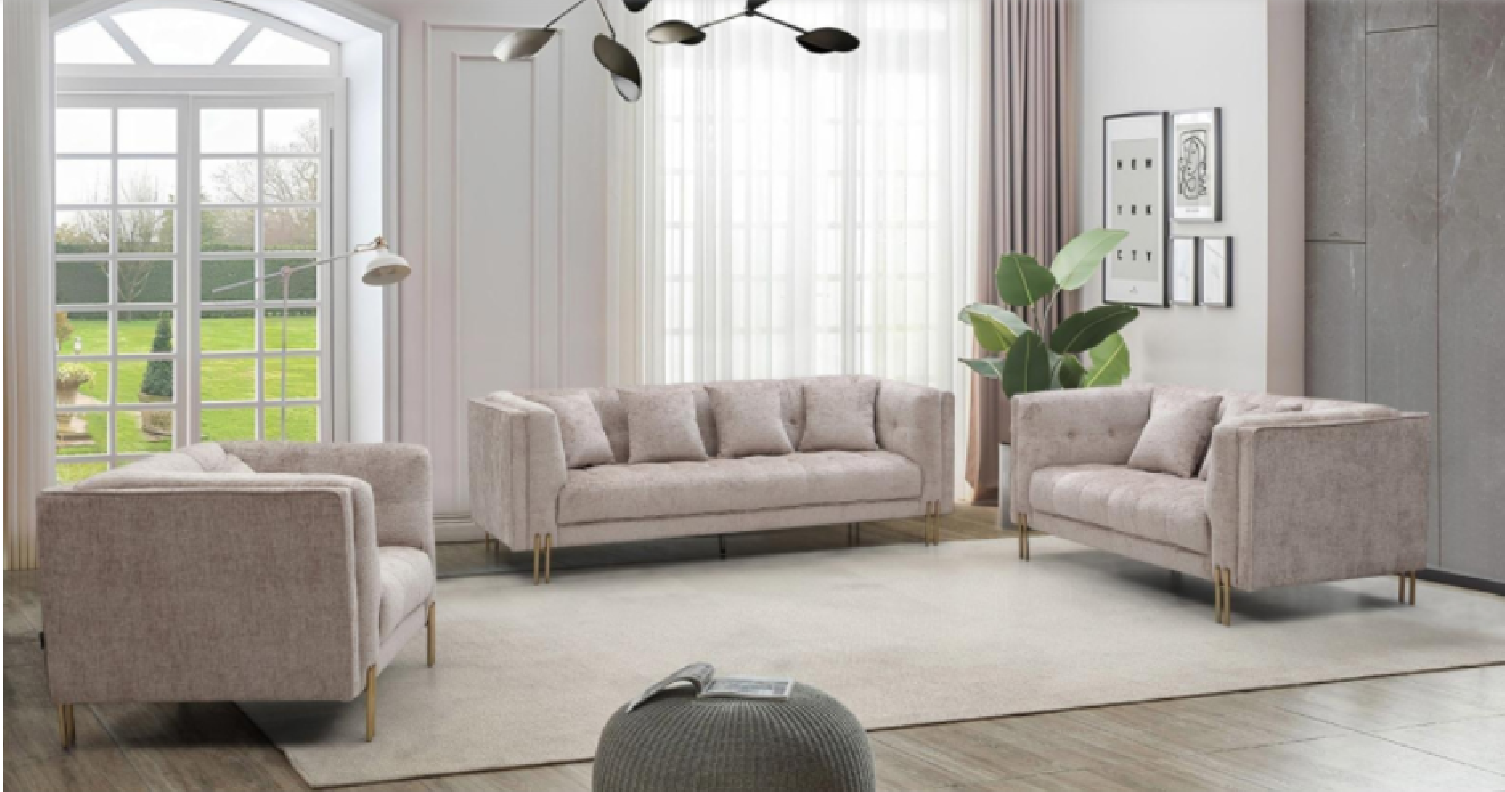 Federico Sofa Set | Taupe By Roberto Grassie 01-756-TA170