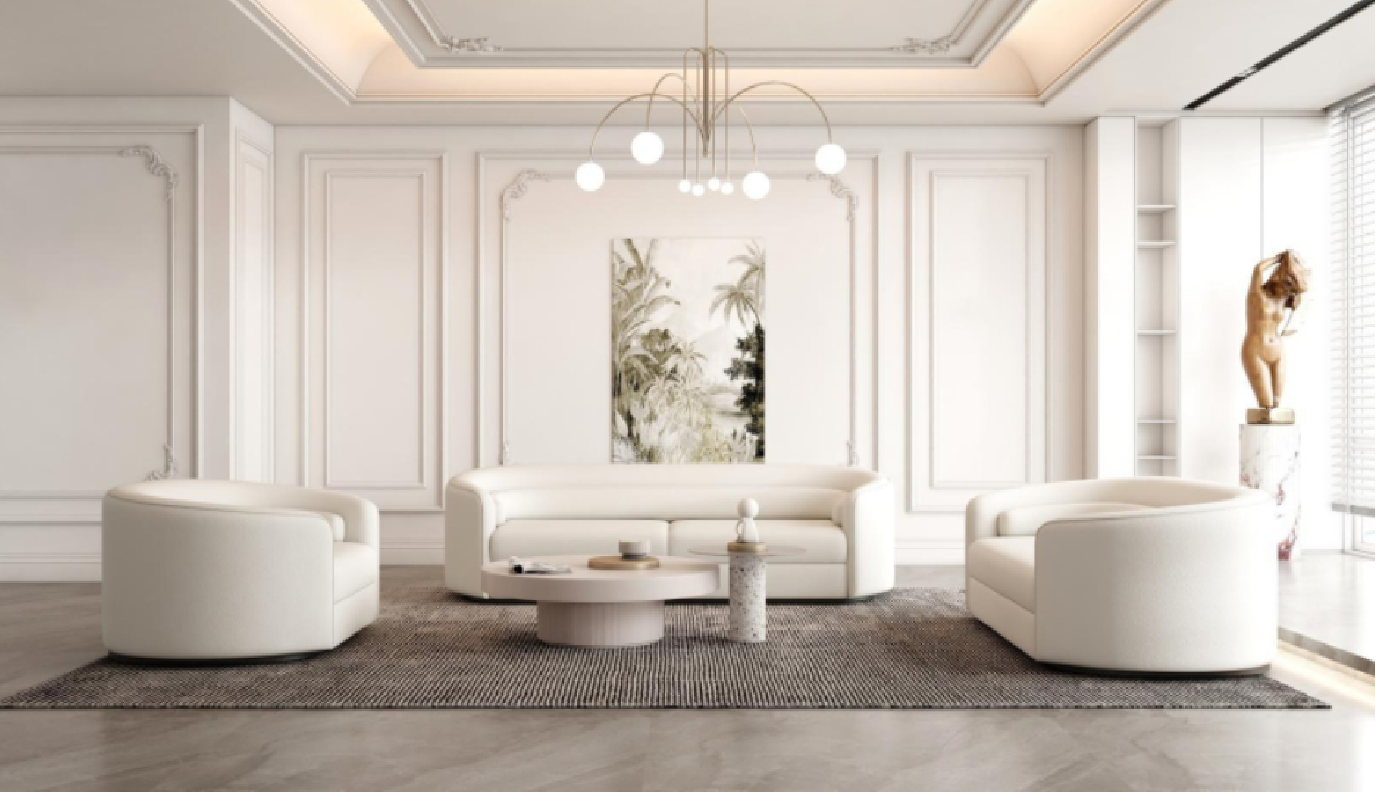 Giovanni Sofa Set | White by Roberto Grassie 01-757-WH102