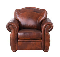 6110 Arizona Full size Stacionary Sofa in luxury leather By Leather Italia USA