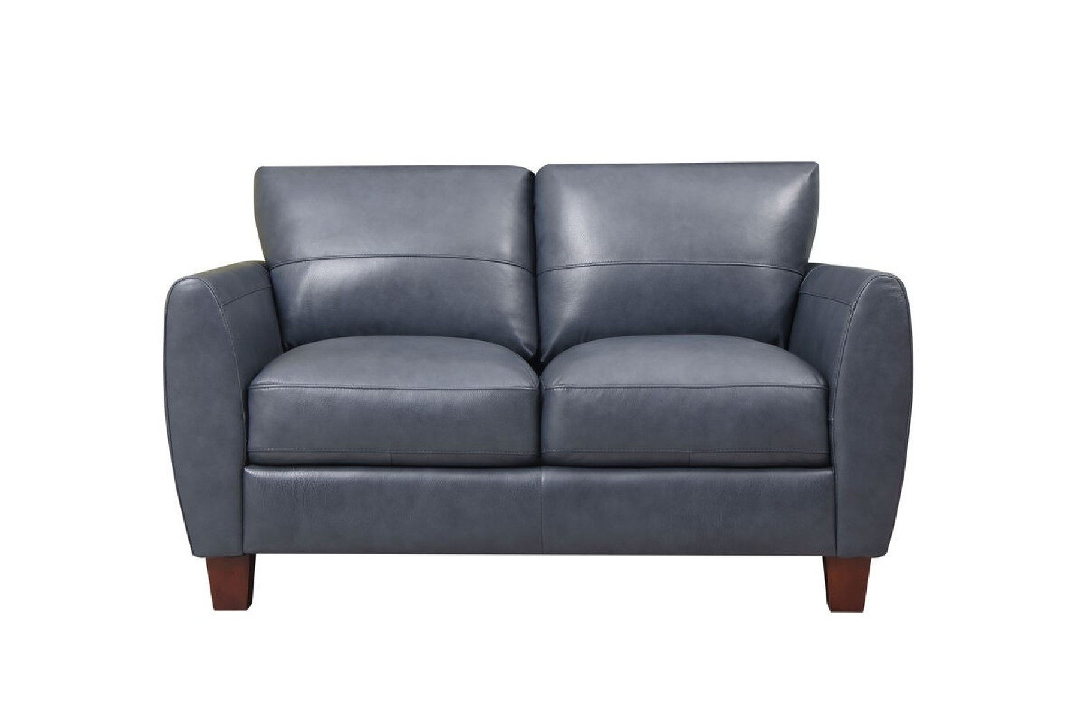 6529 Traverse Stacionary Sofa Blue leather by By Leather Italia USA