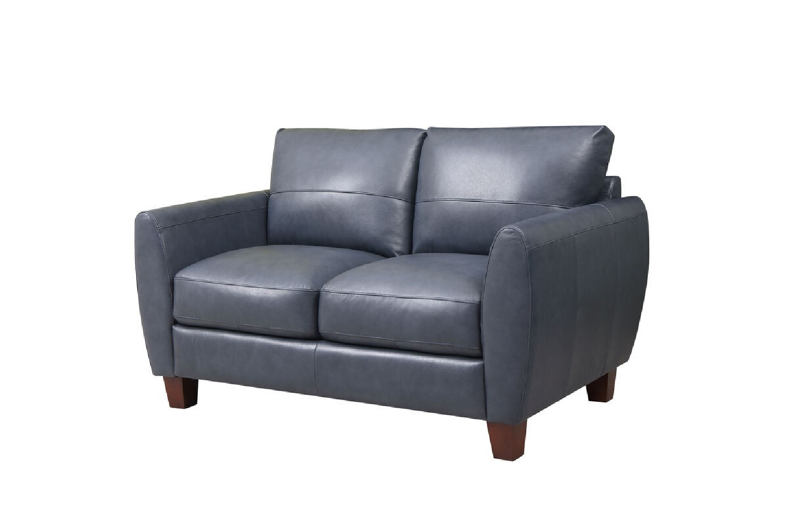 6529 Traverse Stacionary Sofa Blue leather by By Leather Italia USA