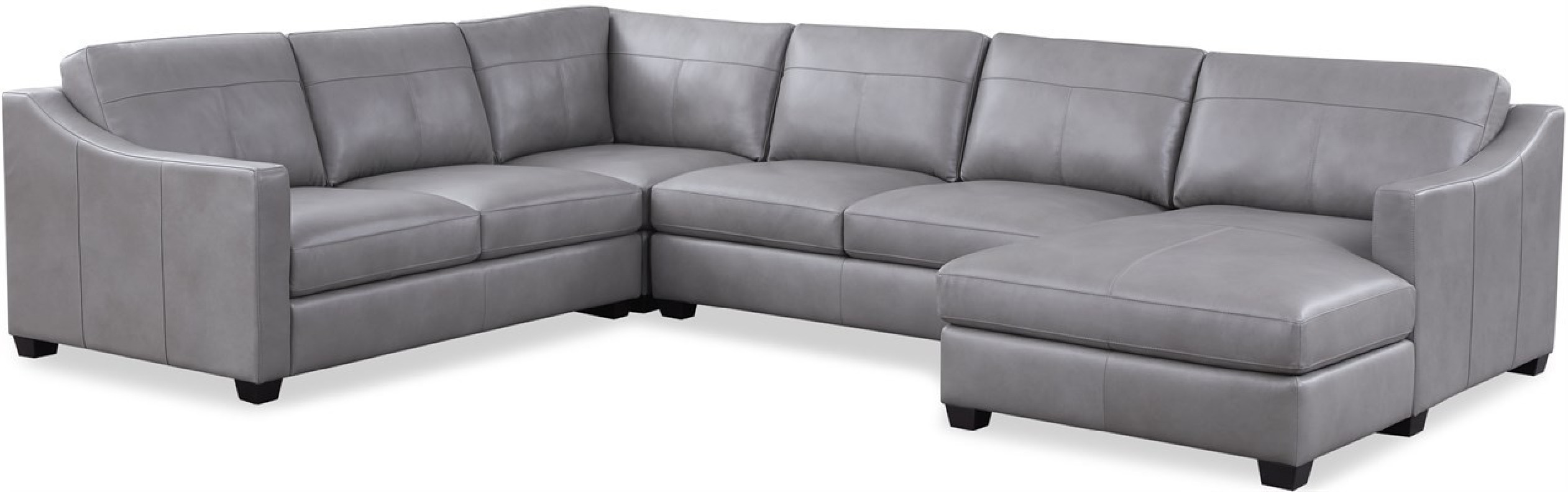 6686 Johnston Sectional by Leather Italia USA