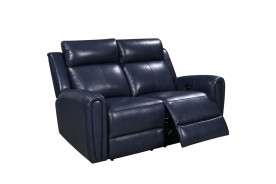 E3215 Royce Jonathan Blue Power Reclining Sofas by Leather Italia USA